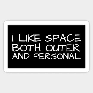 I Like Space Both Outer And Personal Sticker